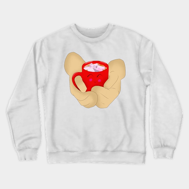 Mug of hot chocolate Crewneck Sweatshirt by Rasheba